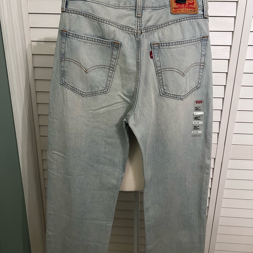 NEW Levi's 565 Men’s Blue Loose Fit Straight-Leg 31x32